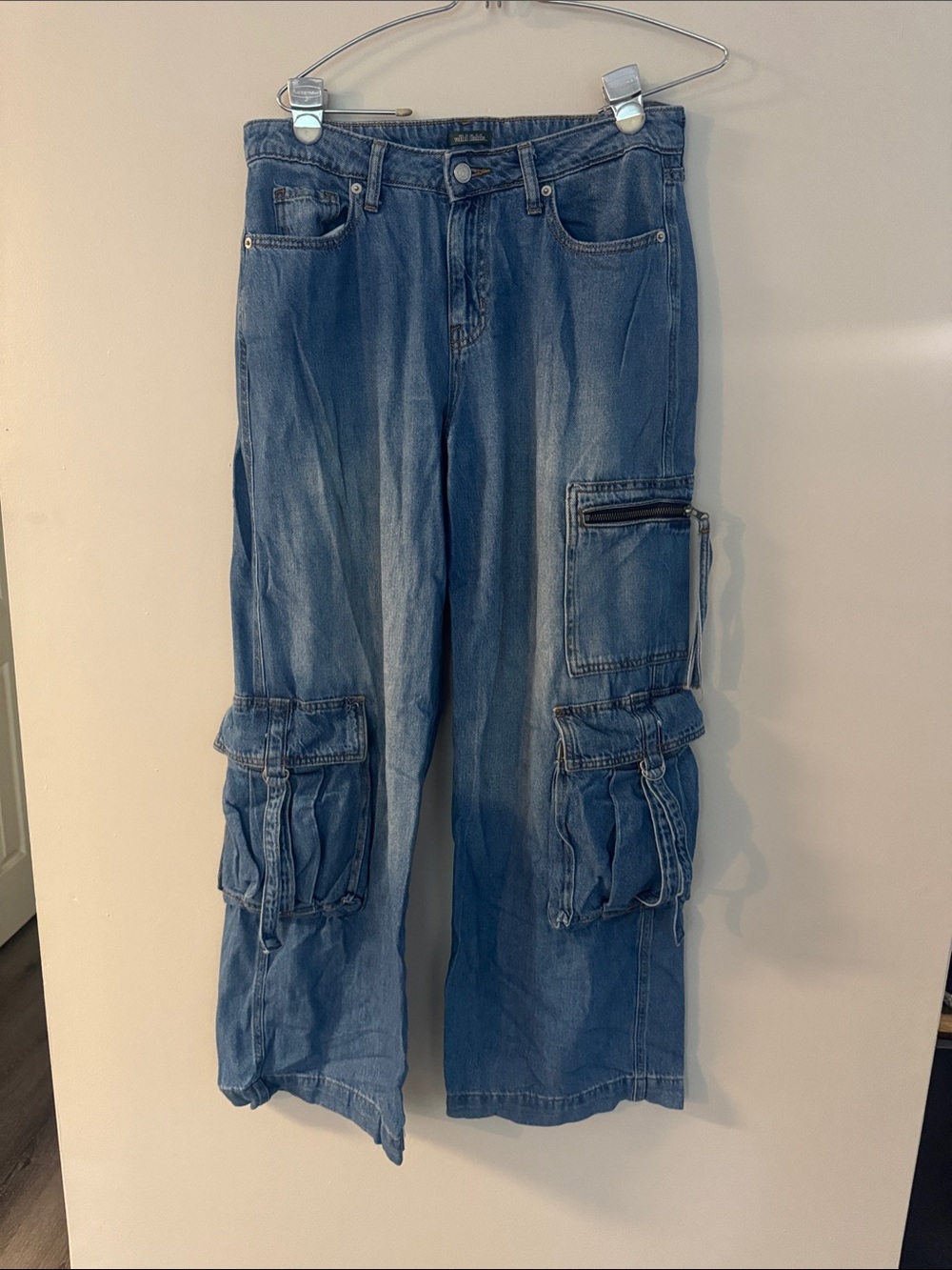 Women's Baggy Cargo Denim Jeans